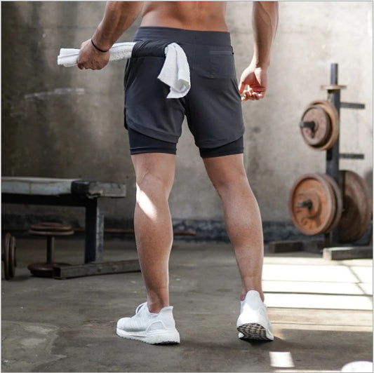 Men’s 2-in-1 Quick-Dry Running Shorts - MyFitnessProducts