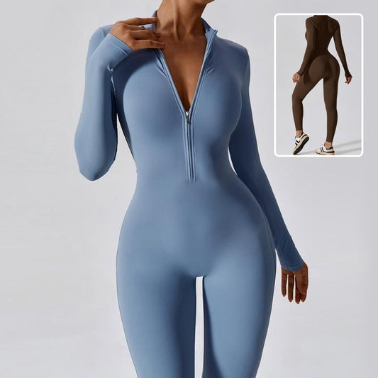 Seamless Long & Short-Sleeve Sports Jumpsuit - MyFitnessProducts