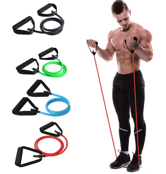 Resistance Tube with Foam Handles - MyFitnessProducts