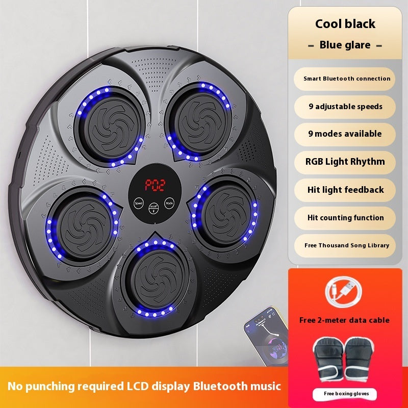 Smart Wall-Mounted Music Boxing Machine With Gloves - MyFitnessProducts