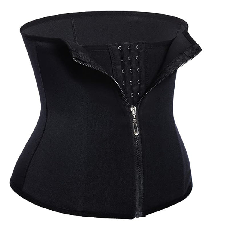 Amazon hot - selling zipper three - breasted belt neoprene corset body burst SWEAT fitness postpartum body girdle - MyFitnessProducts - Amazon hot - selling zipper three - breasted belt neoprene corset body burst SWEAT fitness postpartum body girdle