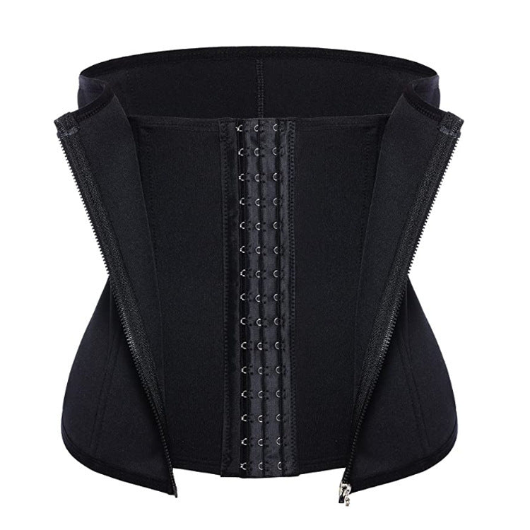 Amazon hot - selling zipper three - breasted belt neoprene corset body burst SWEAT fitness postpartum body girdle - MyFitnessProducts - Amazon hot - selling zipper three - breasted belt neoprene corset body burst SWEAT fitness postpartum body girdle