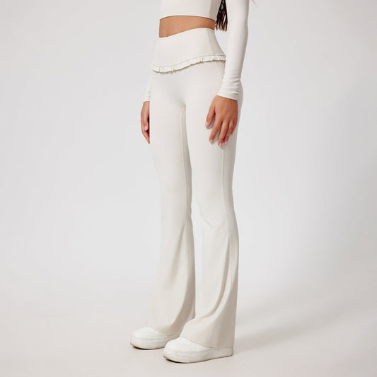 High Waist Hip Lift Lace Nude Feel Yoga Pants Running Fitness - MyFitnessProducts - High Waist Hip Lift Lace Nude Feel Yoga Pants Running Fitness