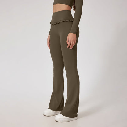 High Waist Hip Lift Lace Nude Feel Yoga Pants Running Fitness - MyFitnessProducts - High Waist Hip Lift Lace Nude Feel Yoga Pants Running Fitness