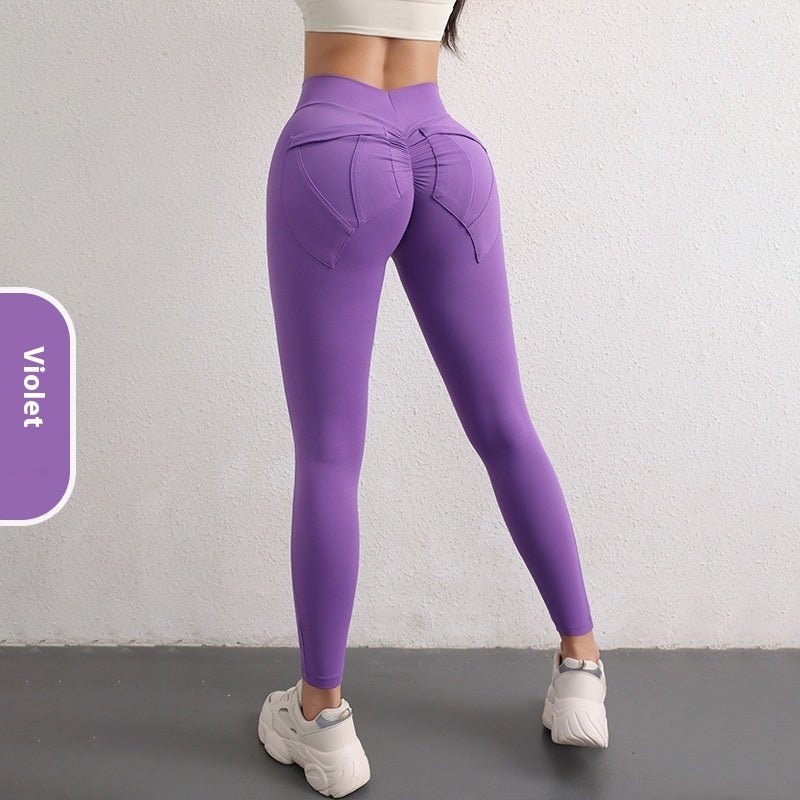 High Waist Hip Lift Yoga Pants With Pockets Women's Sports Fitness Trousers Leggings - MyFitnessProducts - High Waist Hip Lift Yoga Pants With Pockets Women's Sports Fitness Trousers Leggings