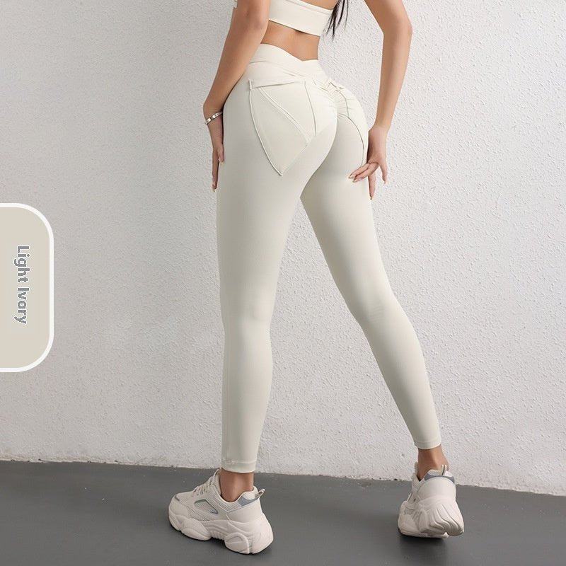 High Waist Hip Lift Yoga Pants With Pockets Women's Sports Fitness Trousers Leggings - MyFitnessProducts - High Waist Hip Lift Yoga Pants With Pockets Women's Sports Fitness Trousers Leggings