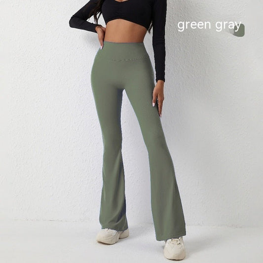High Waisted Hip Lifting Tight Pants And Wide Leg Fitness Pants - MyFitnessProducts - High Waisted Hip Lifting Tight Pants And Wide Leg Fitness Pants