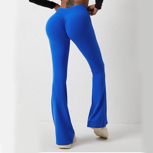 High Waisted Hip Lifting Tight Pants And Wide Leg Fitness Pants - MyFitnessProducts - High Waisted Hip Lifting Tight Pants And Wide Leg Fitness Pants