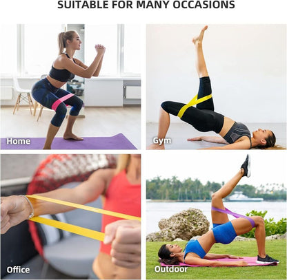 Resistance Loop Exercise Bands, Resistance Bands Exercise Bands For Home Fitness, Stretching, Strength Training, Physical Therapy,Elastic Workout Bands For Women Men Kids, Set Of 5 - MyFitnessProducts - Resistance Loop Exercise Bands, Resistance Bands Exercise Bands For Home Fitness, Stretching, Strength Training, Physical Therapy,Elastic Workout Bands For Women Men Kids, Set Of 5
