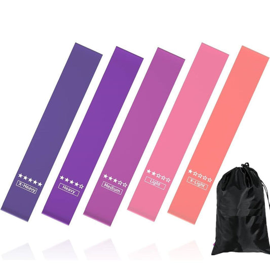 Resistance Loop Exercise Bands, Resistance Bands Exercise Bands For Home Fitness, Stretching, Strength Training, Physical Therapy,Elastic Workout Bands For Women Men Kids, Set Of 5 - MyFitnessProducts - Resistance Loop Exercise Bands, Resistance Bands Exercise Bands For Home Fitness, Stretching, Strength Training, Physical Therapy,Elastic Workout Bands For Women Men Kids, Set Of 5