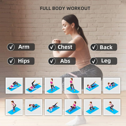 Resistance Loop Exercise Bands, Resistance Bands Exercise Bands For Home Fitness, Stretching, Strength Training, Physical Therapy,Elastic Workout Bands For Women Men Kids, Set Of 5 - MyFitnessProducts - Resistance Loop Exercise Bands, Resistance Bands Exercise Bands For Home Fitness, Stretching, Strength Training, Physical Therapy,Elastic Workout Bands For Women Men Kids, Set Of 5