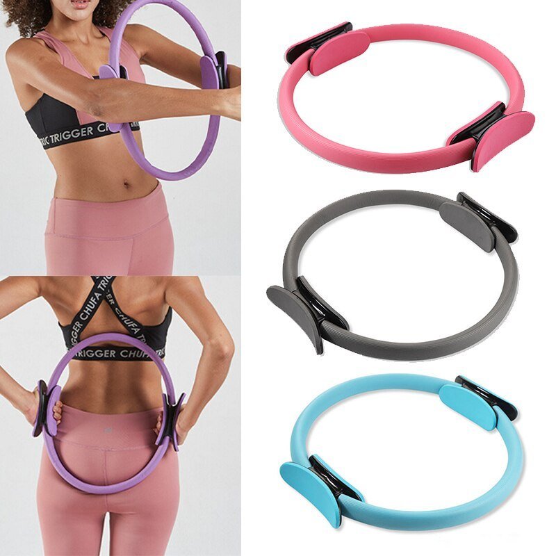 Yoga Fitness Pilates Ring Women Girls Circle Magic Dual Exercise Home Gym Workout Sports Lose Weight Body Resistance - MyFitnessProducts - Yoga Fitness Pilates Ring Women Girls Circle Magic Dual Exercise Home Gym Workout Sports Lose Weight Body Resistance