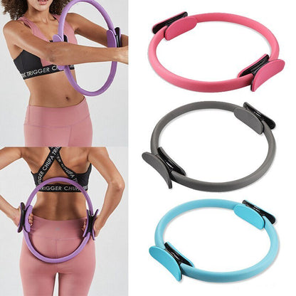 Yoga Fitness Pilates Ring Women Girls Circle Magic Dual Exercise Home Gym Workout Sports Lose Weight Body Resistance - MyFitnessProducts - Yoga Fitness Pilates Ring Women Girls Circle Magic Dual Exercise Home Gym Workout Sports Lose Weight Body Resistance